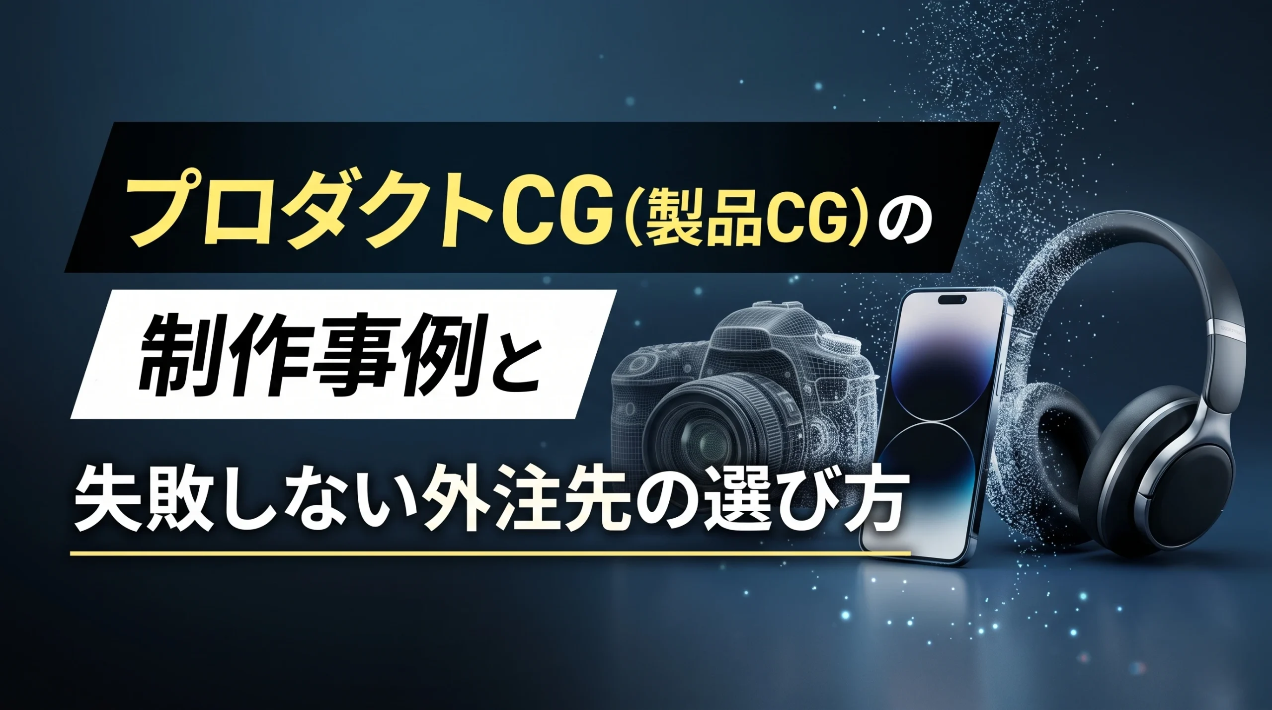 プロダクトCG（製品CG）の制作事例と失敗しない外注先の選び方